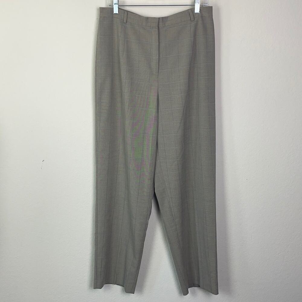 Talbots women’s 14 soft plaid print dress pants